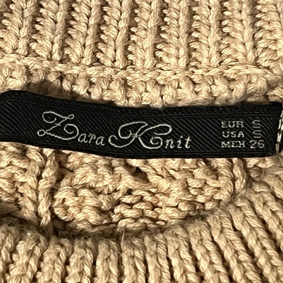 ZARA KNIT Cable Knit Sweater - S - Picture 4 of 5